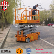 12m battery powered self-propelled drive electric scissor lift platform with CE & ISO